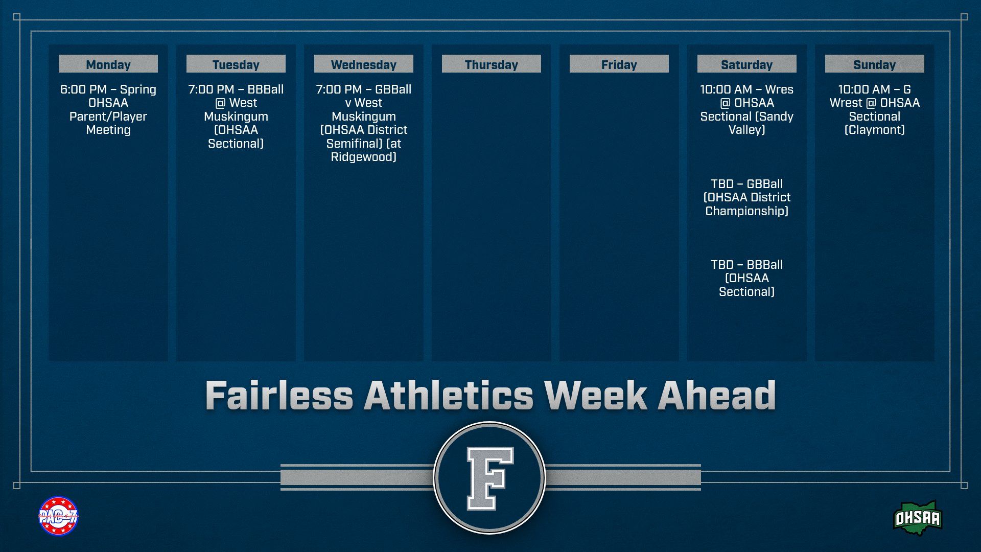 Multi Format Week Ahead Landscape 27